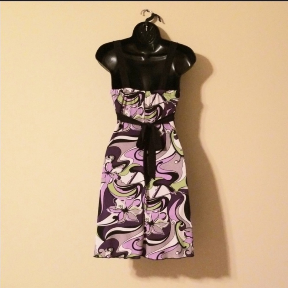 Speechless Fun Pattern Purple Dress, Small - Picture 3 of 4